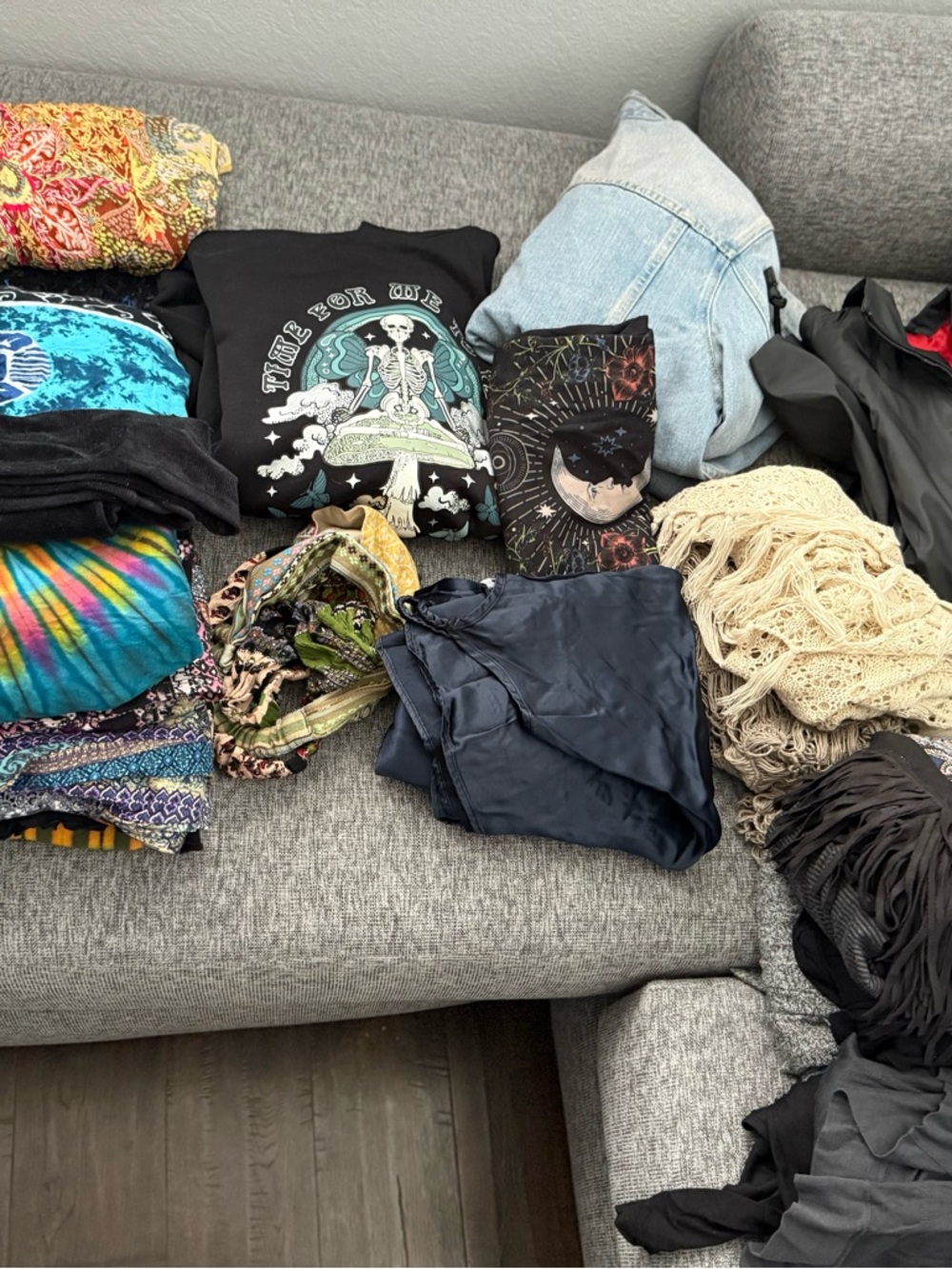 Free shipping! Lot of funky clothes